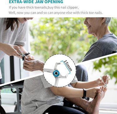 Набір для манікюру та педикюру SZQHT для товстих та врослих нігтів, срібний