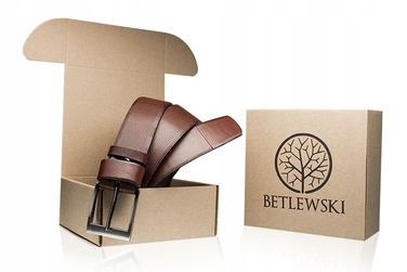 Чоловічий ремінь Betlewski, коричневий
