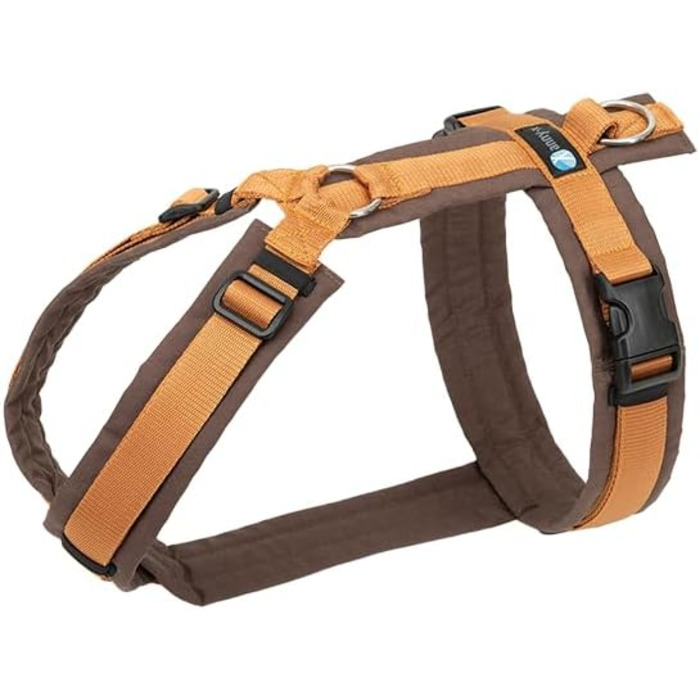 Шлейка для собак Anny-X Brustgeschirr Fun, колір коричнево-бурштиновий, розмір XXS (обхват грудей 36-42 см)