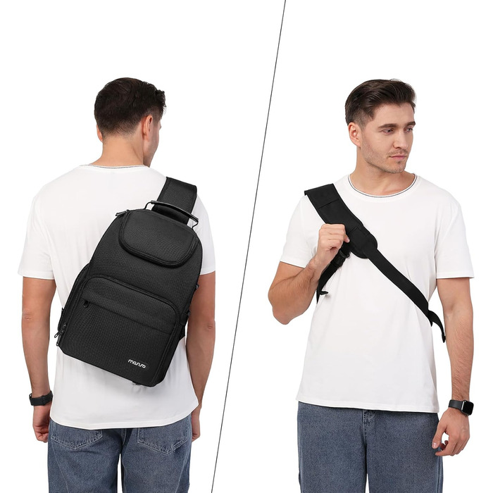 Сумка для камери MOSISO: Crossbody Sling Rucksack для фотографів Canon, Nikon, Sony (з тримачем для штатива)