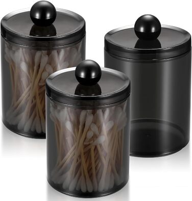 Контейнер для ватних паличок та дисків, органайзер для косметики з нержавіючою сталлю