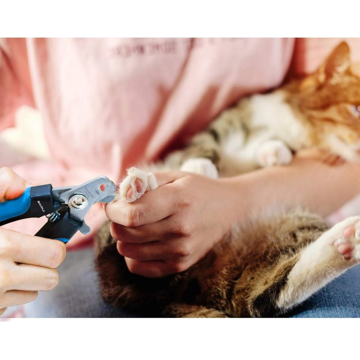 Професійний кусачко-напильник для собак та котів, блакитний. Кусачки для собак, великих порід. Безпечна обрізка кігтів.