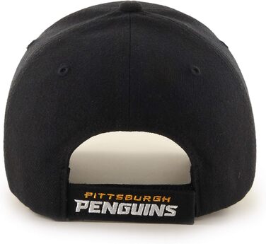 Кепка бейсболка Pittsburgh Penguins NHL MVP чорна універсальний розмір