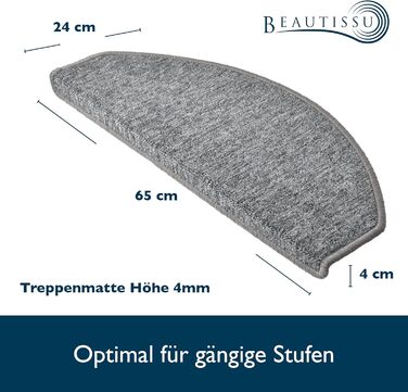 Beautissu Non-Slip Stair Treads - 15 Pack, 2.2