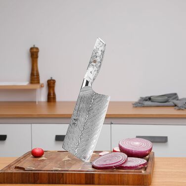 Японський ніж SHANGDAO Kiritsuke 20 см з 67 шарів сталі, ніж для м'яса та нарізки, суші-ніж, подарунок для кухні