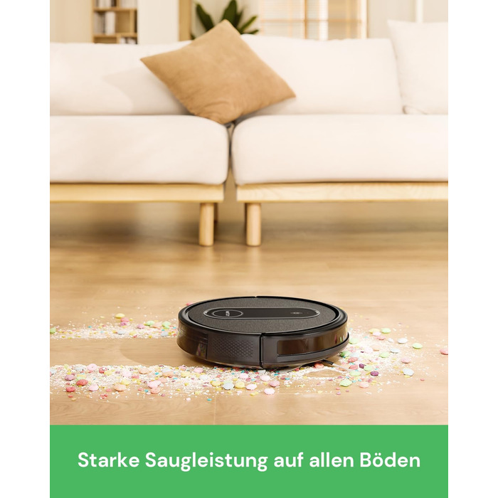 Робот-пилосос Vactidy Nimble T7 з функцією миття підлоги, потужність 2800Pa, час роботи 120 хвилин, керування через Alexa/App/Siri, для видалення шерсті тварин та прибирання килимів