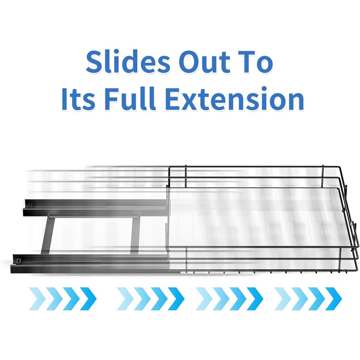 Висувна полиця для спецій у шафу, 2 яруси, регульована висота, чорний колір, органайзер для спецій, органайзер для кухні (32.2x27x6 см)