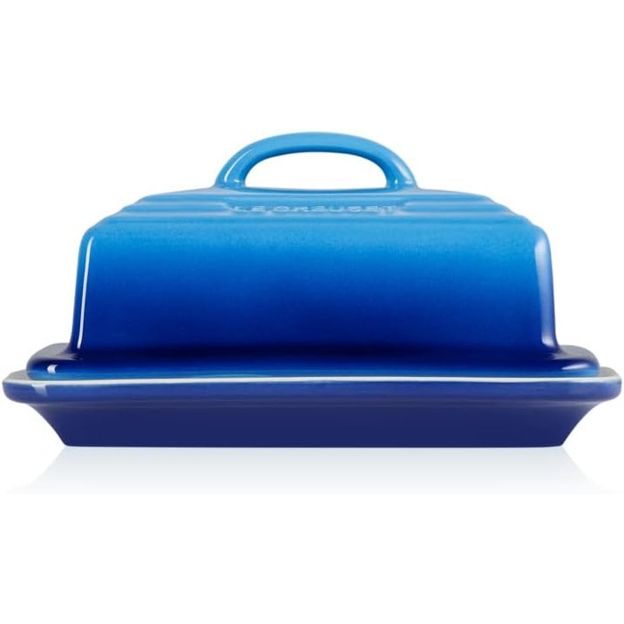 Le Creuset Stoneware Butter Dish, 900 g, 17 x 12.5 x 9 cm, Azure, 80837172200003