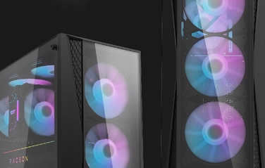 Корпус для комп'ютера Darkflash DK352 Plus Midi Tower ATX, чорний, з вікном