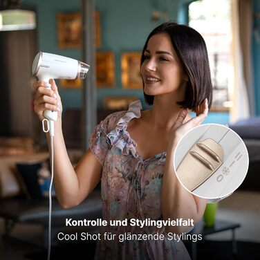 Фен ProfiCare® PC-HT 3009 шампань | Складаний, 1400W, 2 режими, холодний обдув, захист від перегріву