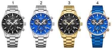 Чоловічий годинник Giewont Chronograph Sapphire, чорний, GW4580-B1