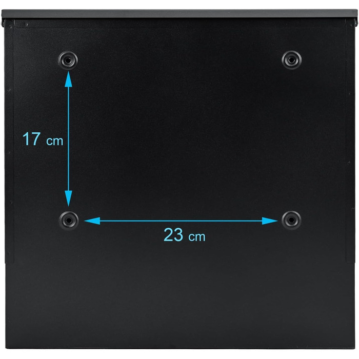 Поштовий ящик Verda з газетницею, нержавіюча сталь, антрацит, 2 ключі - дизайнерський настінний ящик з прихованим замком