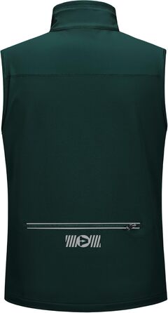 Чоловіча вітро- та водонепроникна жилетка Outdoor Ventures Softshe для їзди на велосипеді, XL, темно-зелений