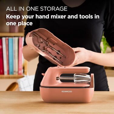 Ручний міксер Kenwood QuickMix Go HMP40.000RD, 350W, тонарний, з кейсом