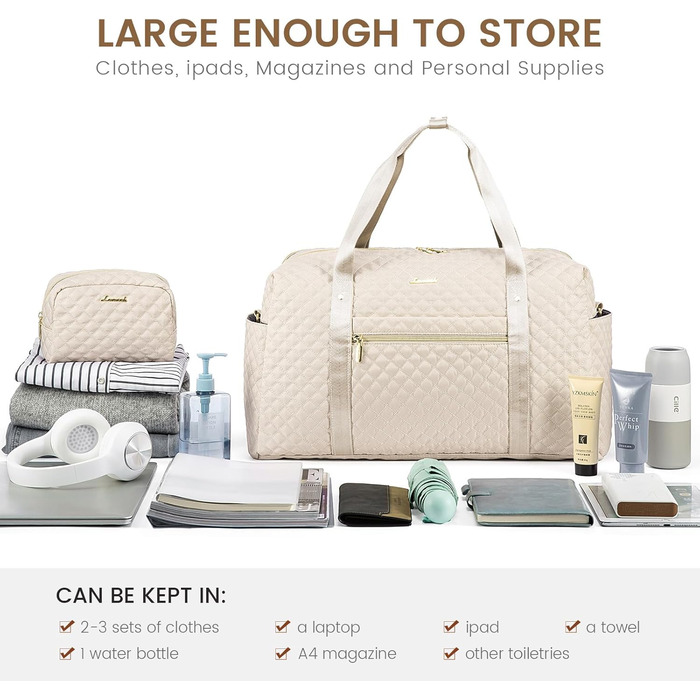 Спортивна сумка LOVEVOOK для жінок з відділенням для ноутбука, 35л. Ідеальна для подорожей, спортзалу та відпочинку.