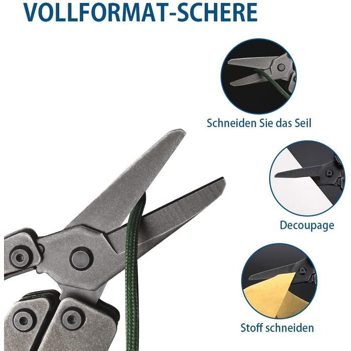 Мультитул NexTool Muiltool 19 в 1: мультифункціональний інструмент з плоскогубцями, ножем, викрутками, ножицями, з нержавіючої сталі для кемпінгу, подарунок для чоловіків