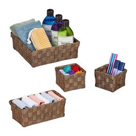 Relaxdays Storage Baskets, 4-Piece Set