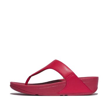 Сандалі жіночі Fitflop Lulu з шкіри, червоно-ягідного кольору, розмір 38 EU