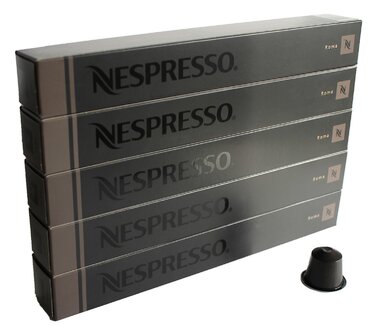 Капсули Nespresso Roma - 50 шт. (10 упаковок) - Еспресо Lungo Nestlé