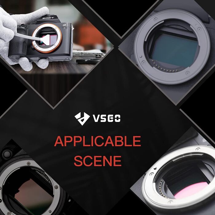 Набір для чищення матриці VSGO VS-S04E для камер (CCD/CMOS) 34мм + рідина 10мл