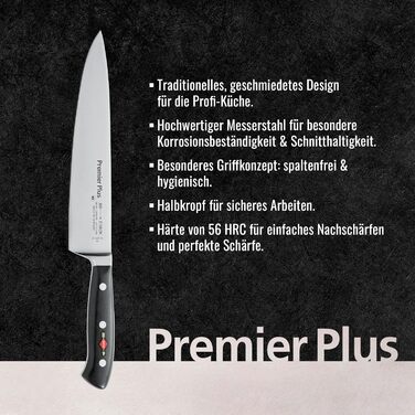 Ніж кухонний F. Dick Premier Plus 23 см (X50CrMoV15, нержавіюча сталь, 56 HRC)