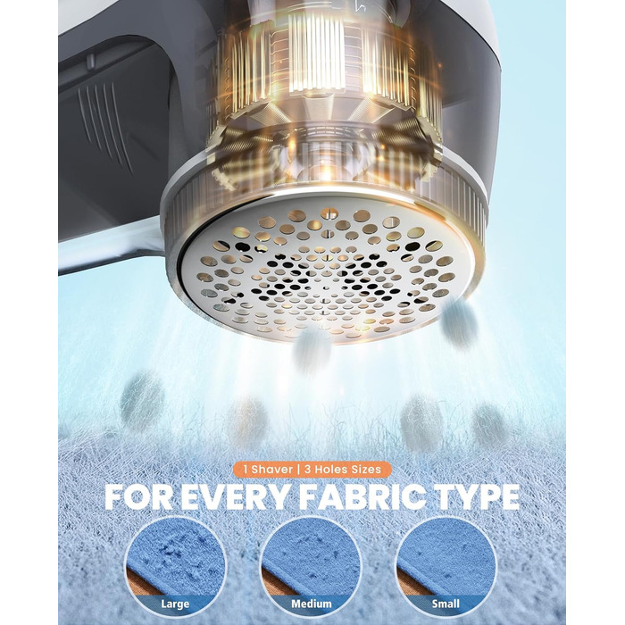 Електричний видалення ворсу POPCHOSE: для одягу, меблів, диванів. 6-лезовий триммер для видалення котушок та ворсу