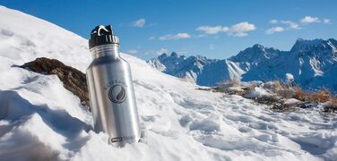 ECOtanka 2.0 Liter™ Stainless Steel Water Bottle with Stainless Steel Cap - Sustainable Water Bottle for Sports, Outdoor Activities, Fitness, BPA-Free, Leak-Proof, Made for a Lifetime (Polyloop Cap)