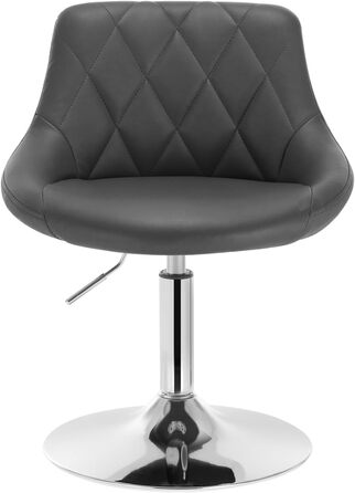 Adjustable Swivel Bar Stool with Backrest - Dark Green Faux Leather - WOLTU BH242dgn-2