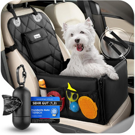 Автокрісло для собак з дозатором кульок для прибирання - зручне автокрісло для маленьких собак | Зручне та безпечне