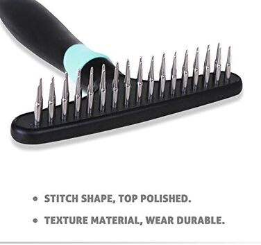 PETCUTE Щітка для собак - для підшерстка, вичісування шерсті, синя