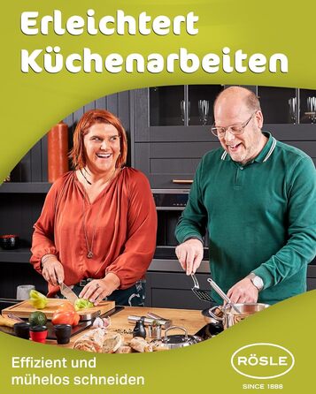 Кухонний ніж RÖSLE Santoku 17,5 см з куленшліфом, ергономічна ручка, для м'яса, риби та овочів, японська форма леза, преміум якість