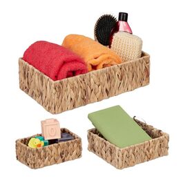 Relaxdays Storage Baskets, 3-Piece Set