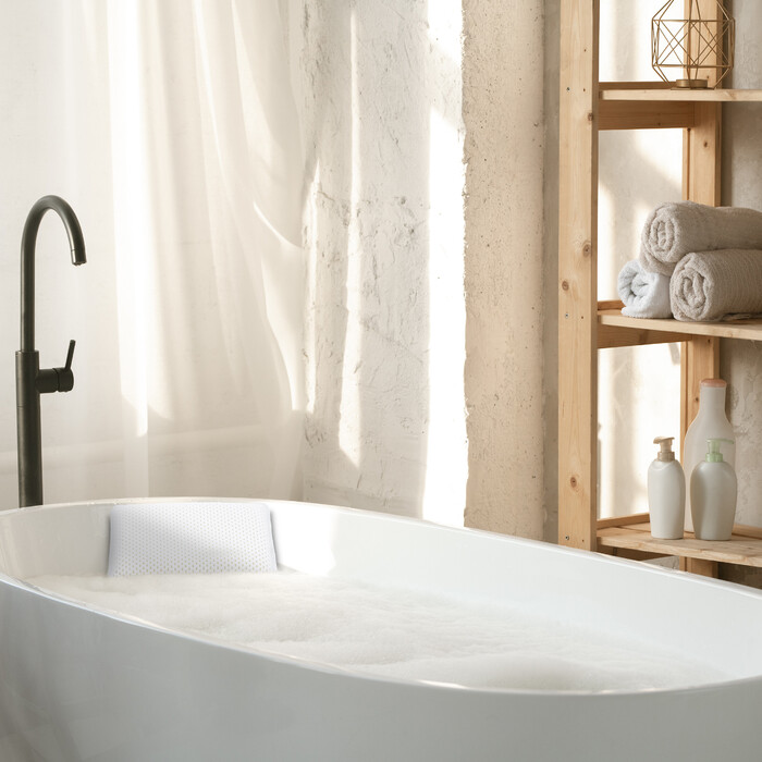 Relaxdays Bath Pillow with Suction Cups