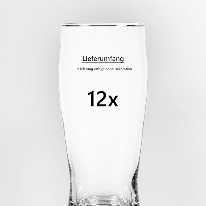 Набір пивних келихів 12er-Box Biergläser (скло, вироблено в ЄС, зручна форма) для пива, придатні для мийки в посудомийній машині
