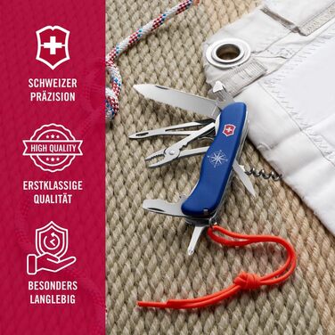 Ніж VICTORINOX Skipper – багатофункціональний складаний ніж, Swiss Made, блакитний