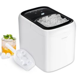 Машина для приготування льоду COSTWAY 2L, 15 кг/24 год, з LED-підсвічуванням та лопаткою