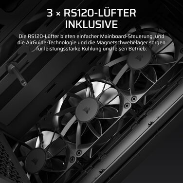 Корпус для ПК Corsair 3200D RS Mid-Tower ATX, чорний