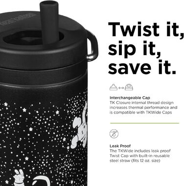 Klean Kanteen TKWide 340 g (with twist cap) – (Gray)