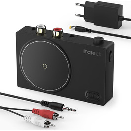 Inateck Bluetooth Аудіо Адаптер BR2001: Bluetooth 5.1, RCA/3.5mm AUX, для стереосистем та навушників