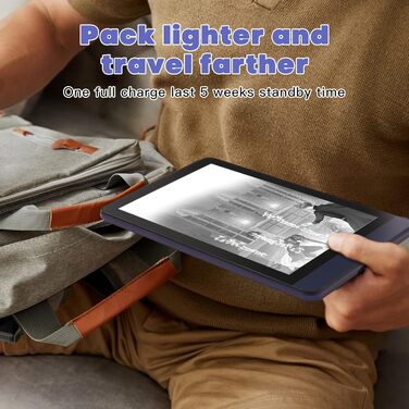 Meebook E-Reader M6: 6-дюймовий E-Ink Carta екран, 300 PPI, Smart Light, Android 11, Чотирьохядерний процесор, Аудіокниги, Google Play Store, 3GB+32GB пам'ять, Micro-SD слот, Колір: фіолетовий