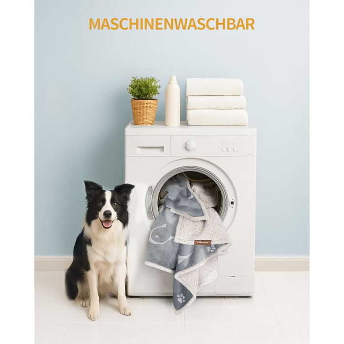 Водонепроникний коврик для собак та котів Hzuaneri, Sherpa Fleece, 150 x 127 см, сірий