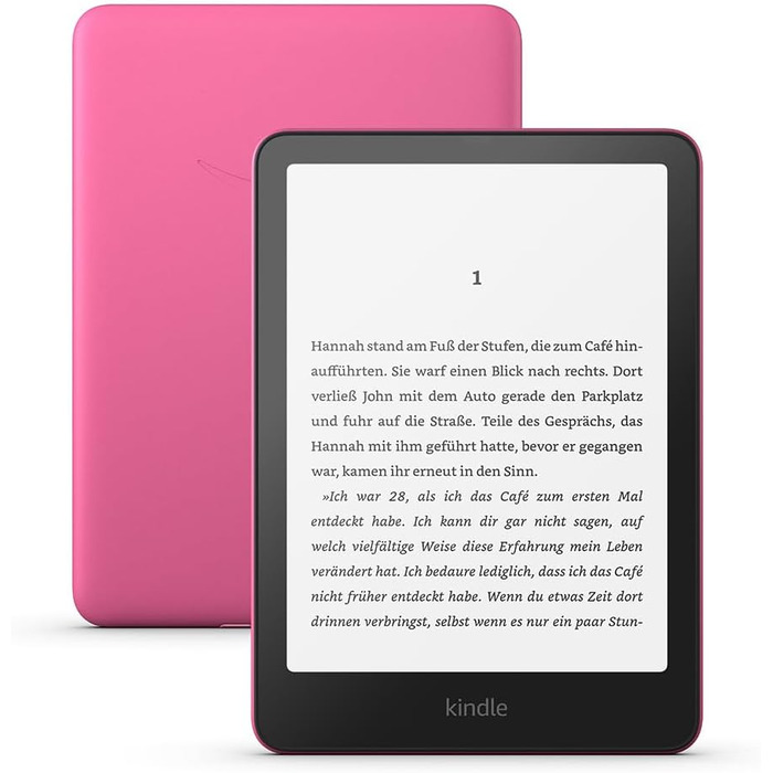 Amazon Kindle Paperwhite 16GB – рожевий, 7-дюймовий екран, тижнева автономія, з рекламою