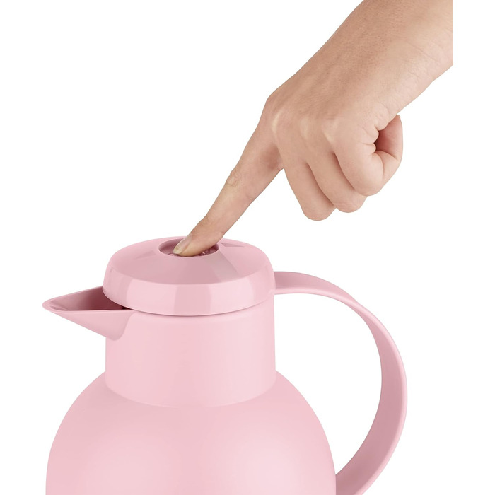 Термос Emsa Samba 1 л (2 шт) Puder Rosa | Збереження тепла 12 год, холоду 24 год | Quick Press замок