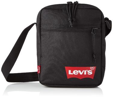Чорна міні-сумка крос-боді Levi's Mini Crossbody Solid з логотипом Red Batwing