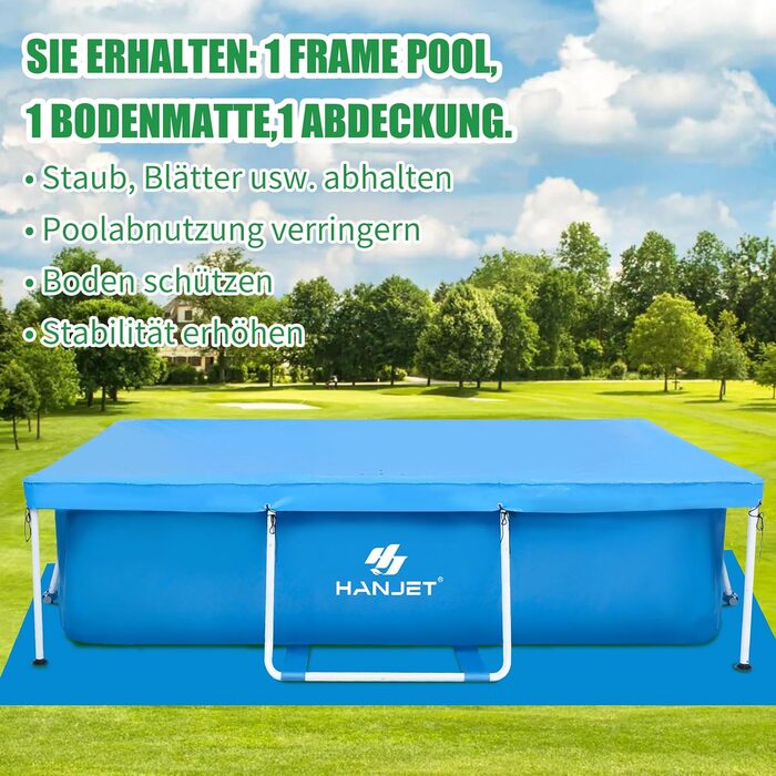 Басейн сталевий каркасний 110x110x35 см, блакитний - для саду та відпочинку