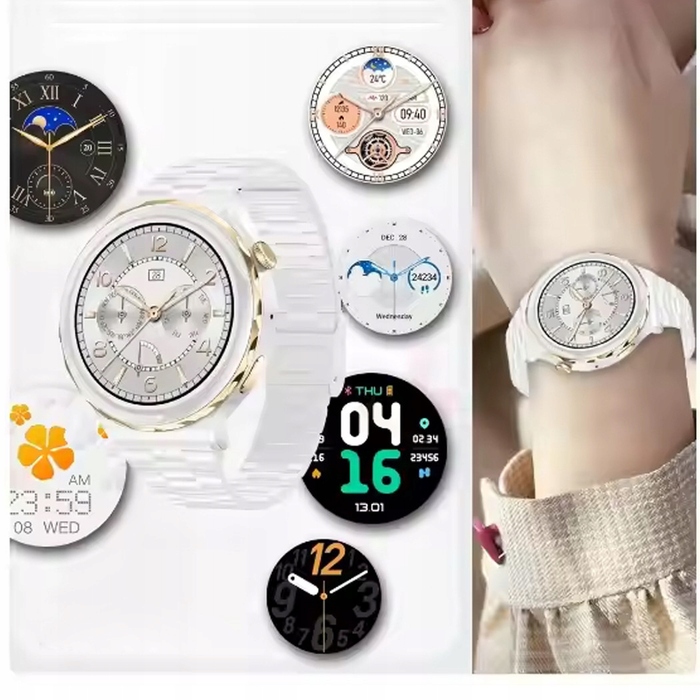 Смарт-годинник Smart-Trend GT, білий з золотом