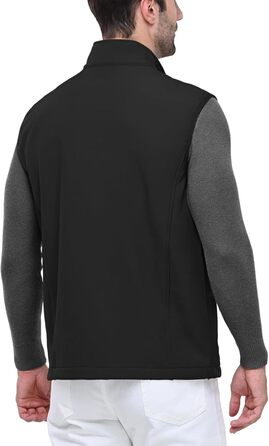 Чоловіча софтшеллова жилетка Outdoor Ventures, чорна, водонепроникна, вітронепроникна, спортивна, з декількома кишенями