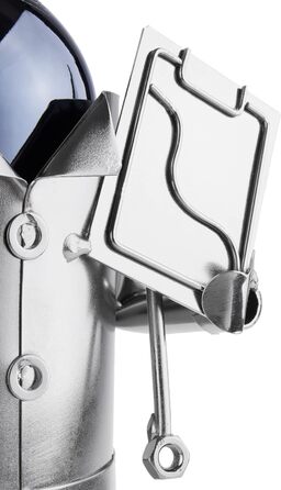 BRUBAKER Wine Bottle Holder Doctor - Metal Sculpture Bottle Stand - 20 cm - Wine Gift for Patients, Specialist Doctors, Medical Students for Studying - with Greeting Card