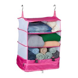 Relaxdays Hanging Travel Organizer with 4 Compartments
