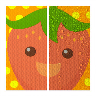 Relaxdays Fruit Puzzle Mat